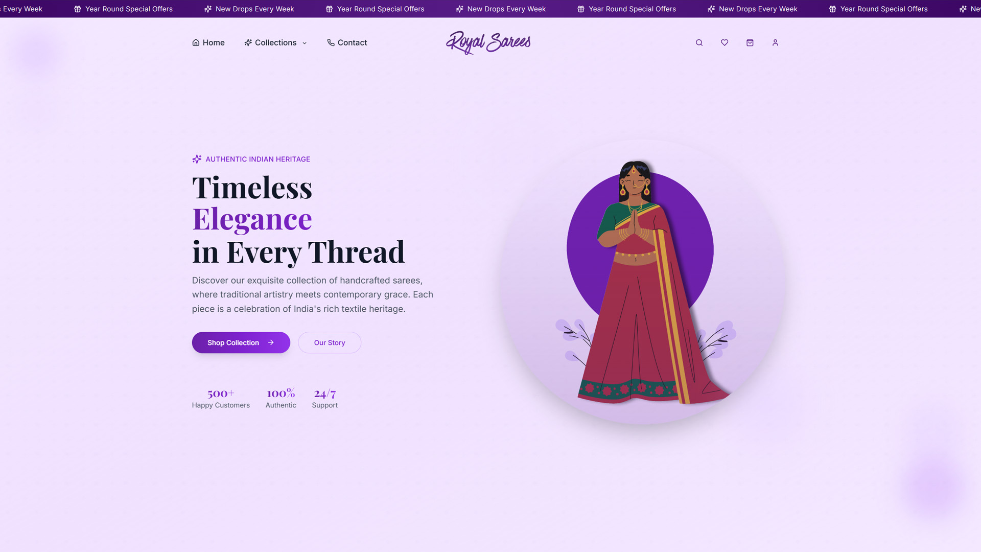 Royal Sarees – Premium Indian Ethnic Wear E-Commerce